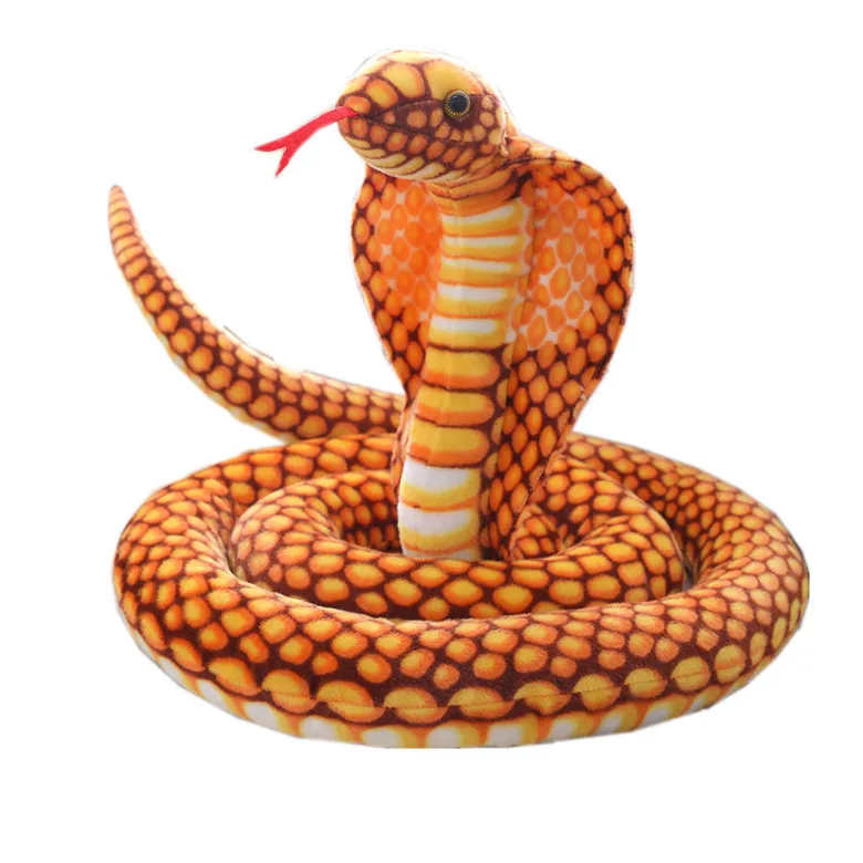 Amazon Plush Toys Explosive Simulation Cobra Manufacturers Source Live Prop Animal Foreign Trade