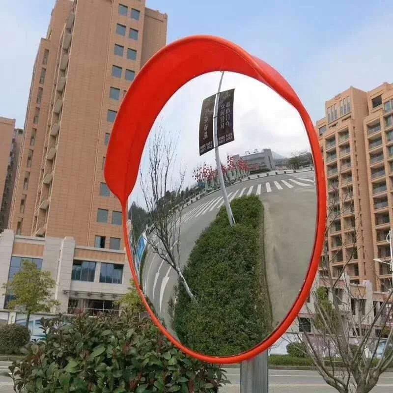 Convex Traffic Mirror for Driveway, Warehouse and Garage Safety or Store and Office Security, with Adjustable Wall Fixing