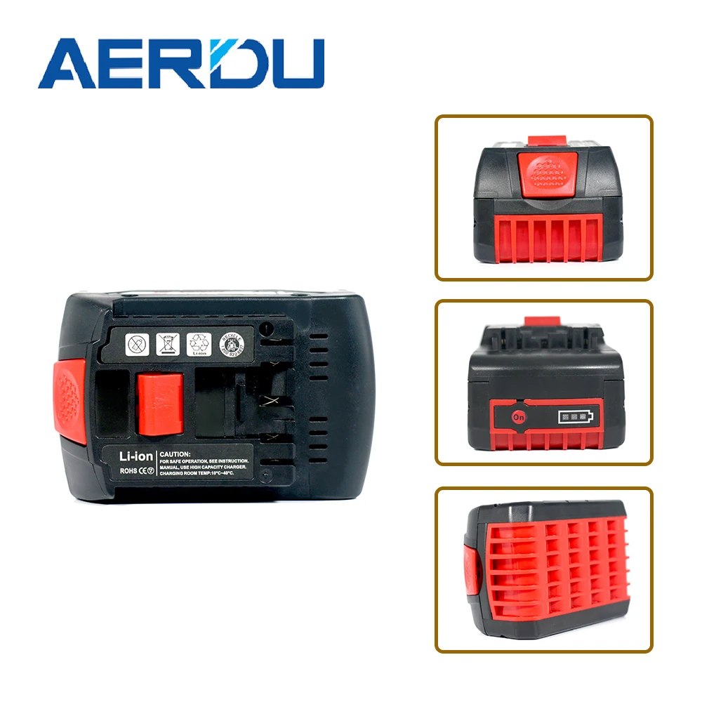 5.0Ah 5000mAh 18V Rechargeable Cordless Power Tool Batteries OEM/ODM Replacement Drill Battery for Bosch 18V GBA Lithium Ion