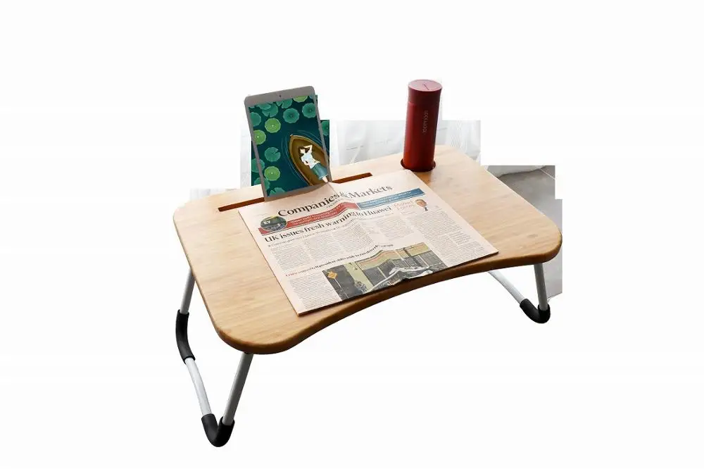 Бамбуковый складной стол для завтрака, Сервировочная кровать, подставка для ноутбука, компьютерный стол
