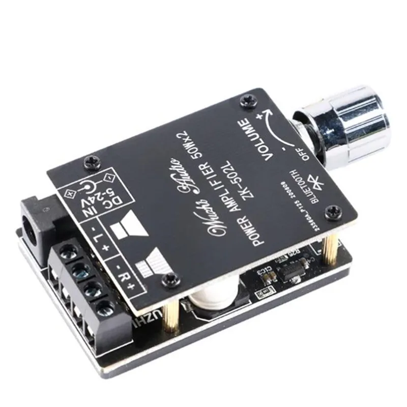ZK-502L Blue-tooth 5.0 Wireless Audio Digital Power Amplifier Stereo Board 50Wx2 Amplificador Power AMP