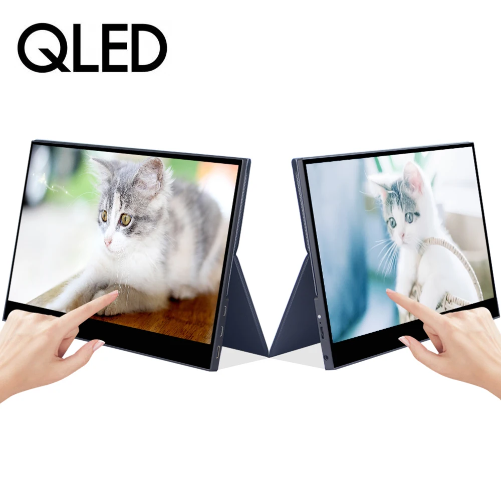 13,3 дюймовый 1080P сенсорный экран портативный монитор с QLED панелью