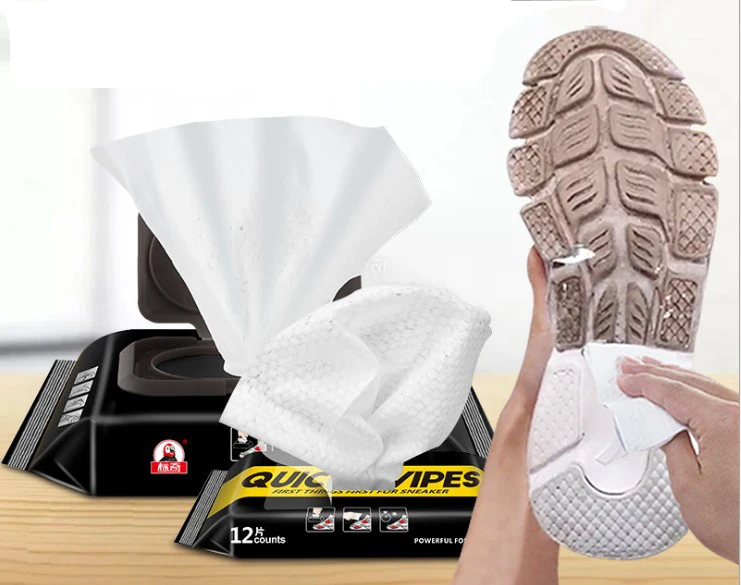 Disposable Travel Removes Dirt, Stains Portable Quick Cleaning towel shoes Sneaker Wipes