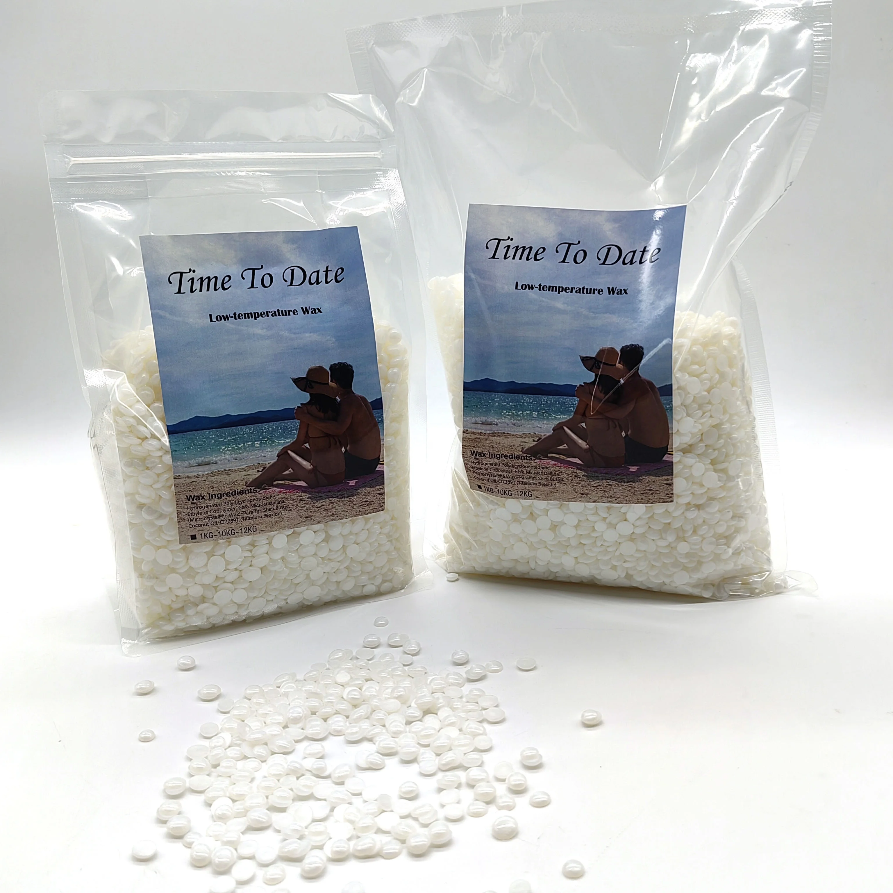 1kg low melting point crystal strong viscosity elasticity paperless rosin-free Hypoallergenic Hard Wax Beads For Sensitive Skin