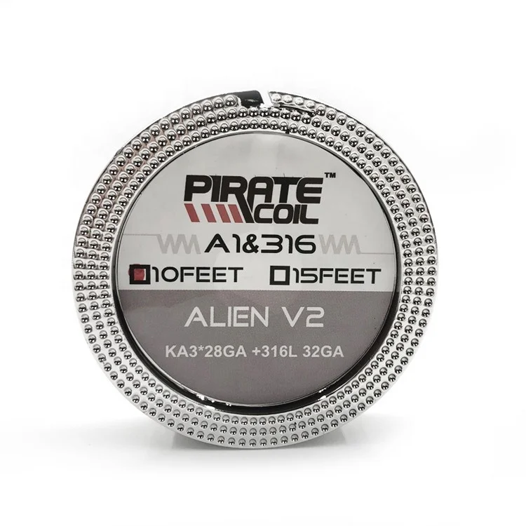 PIRATECOIL hot sell heating resistance wire true ALIEN V2 WIRE build 3*26G+32G/3*28G+32G guage