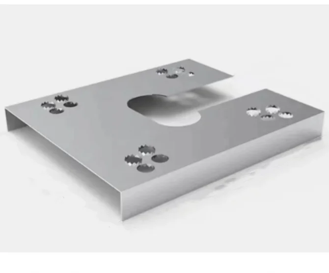 Photovoltaic Conductive Sheet Earthing Thorn Pad Double Stab PV Bracket Puncture Pad Lightning Protection Washers