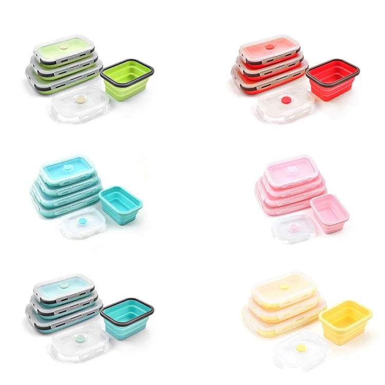 Collapsible Silicone Lunch Box Food Container SW-HS20