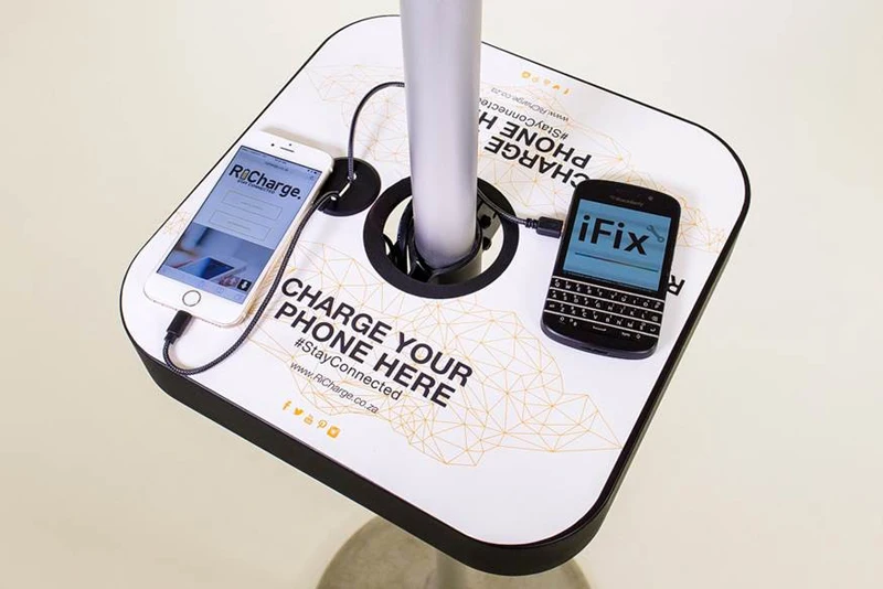 Portable Umbrella Solar Inverter DIY Charging Station for Mobile Phone for Activities Swimming Pool Beach