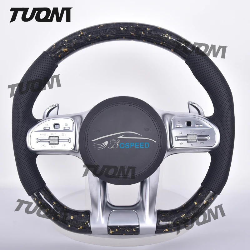 Forged Carbon Fiber Steering Wheel For Mercedes Benz A45 W204 W205 C63 E63 W213 G500 S63 S500 S320 G55 CLA45
