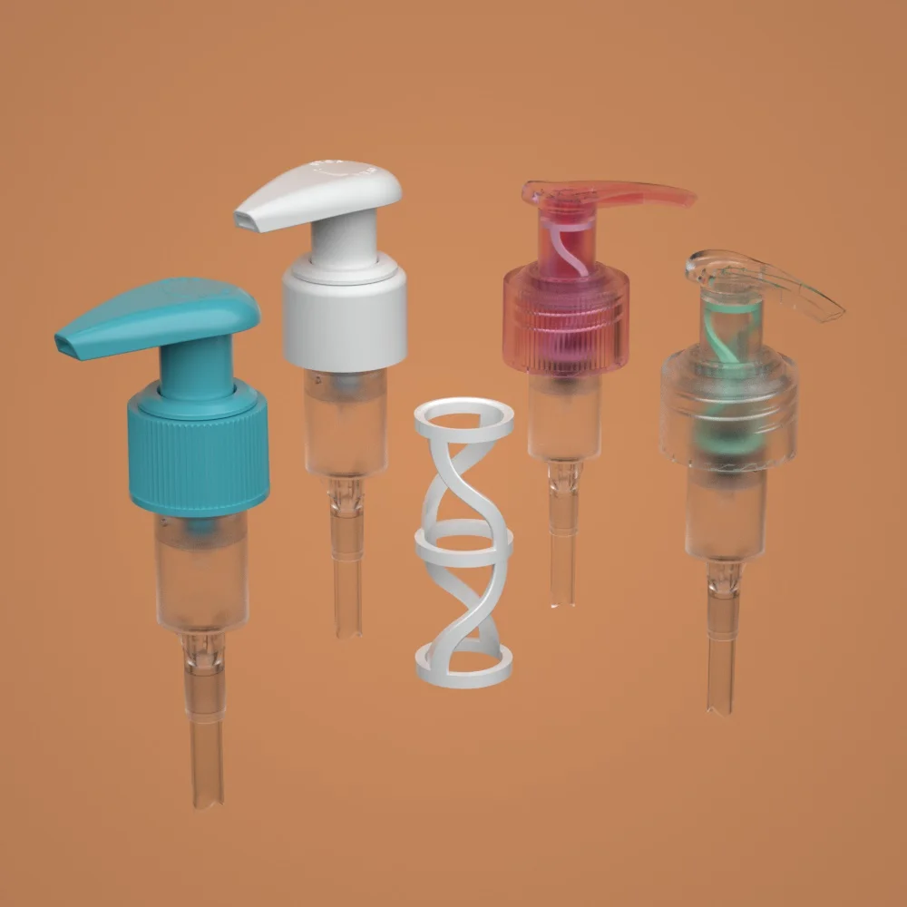 Wholesale Custom Plastic Eco Clip Lock 24/410 28/410 Lotion Pump Liquid Hand Soap Pump Dispenser aluminum body cream lotion pump