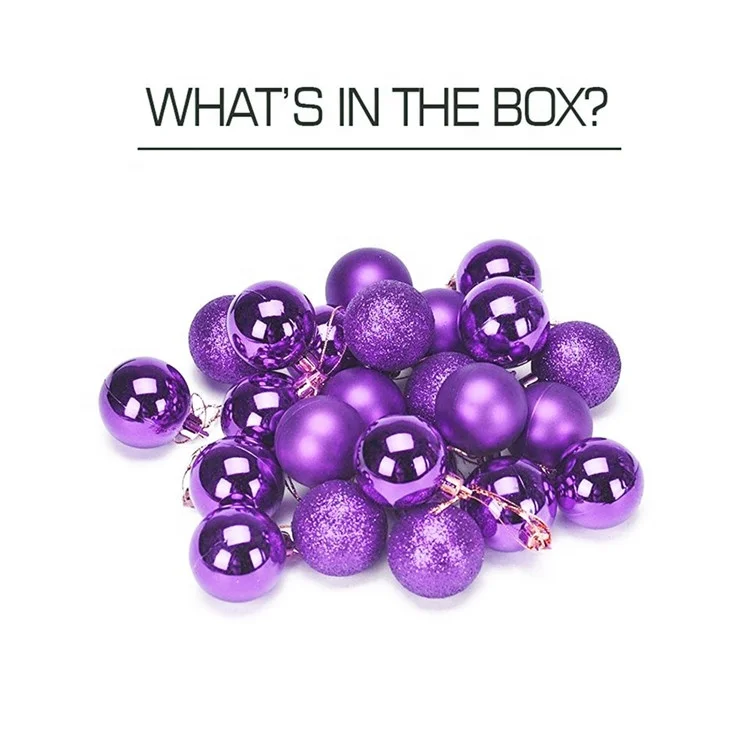 shatterproof transparent 8cm Christmas glass ball & tree ornaments xmas tree decor