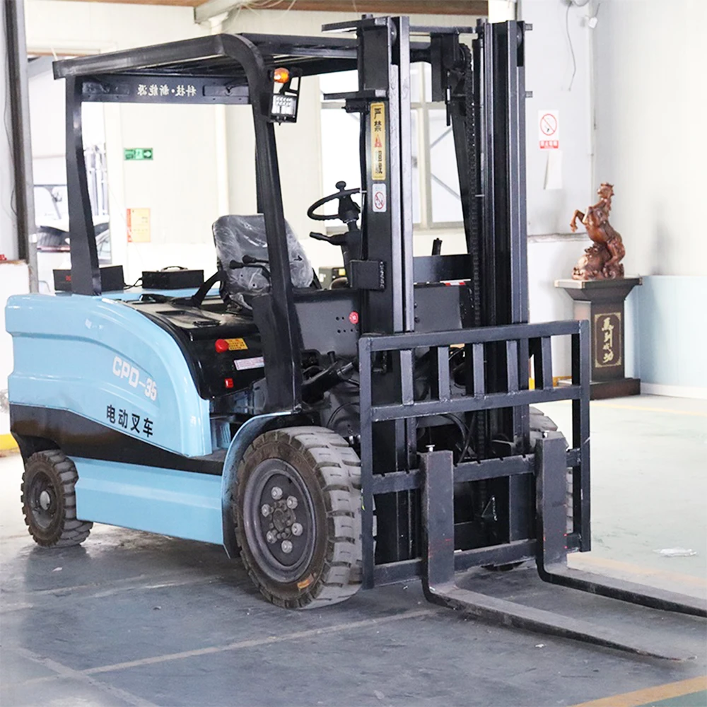 Epa Ce Certification Electric Forklift Supplier Lithium Battery Forklift 3ton 3.5ton Warehouse Battery Forklift Trucks