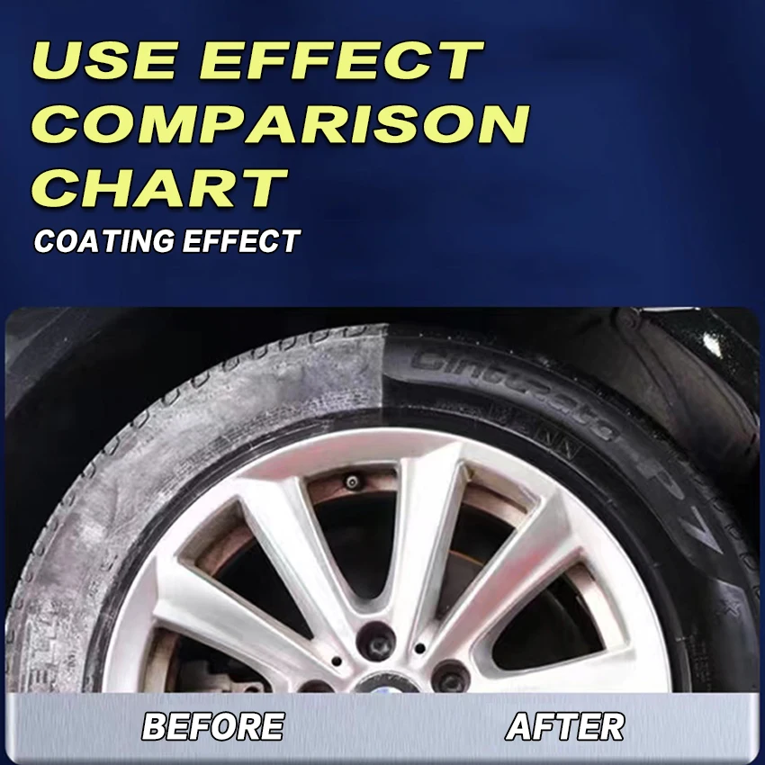High quality car tire coating solution for polishing, curing, and anti-aging 500ml