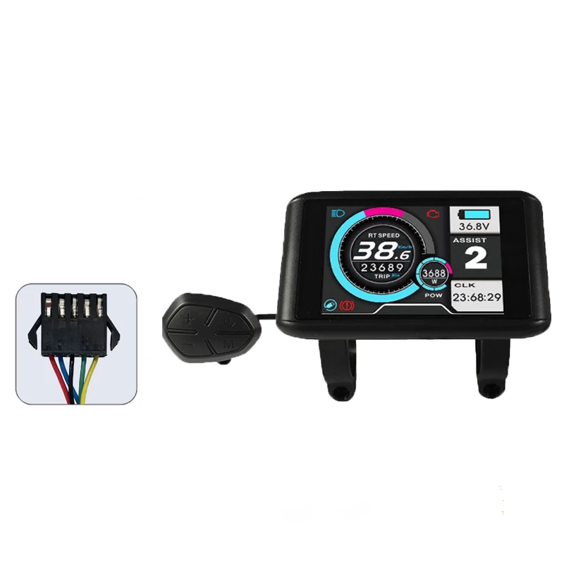 MAXFORD TFT-UKC1 Electric Bike Color Display 36V 48V 60V 72V Compatible with 52V ebike Display Electric Bicycle Ebike Parts