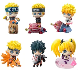 Factory price manufacturer supplier 6 Pieces/Set Narudo Cartoon Anime Character Kakashi Sasuke Action Figure Mini 3D PVC Doll Mo