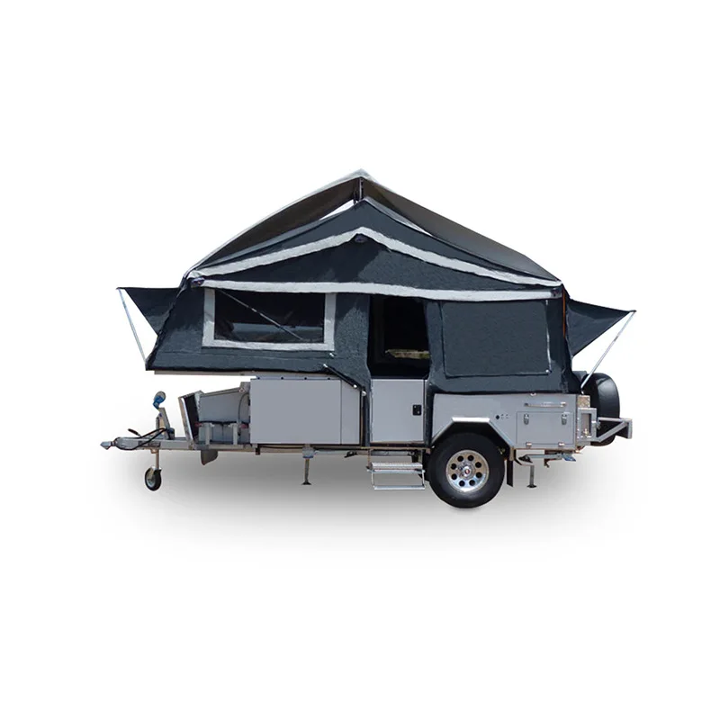 Front Flip Trailer Camping  Front Flip Camp Tent Outdoor Baby Three-season Tent,summer  before The Double Tents PE