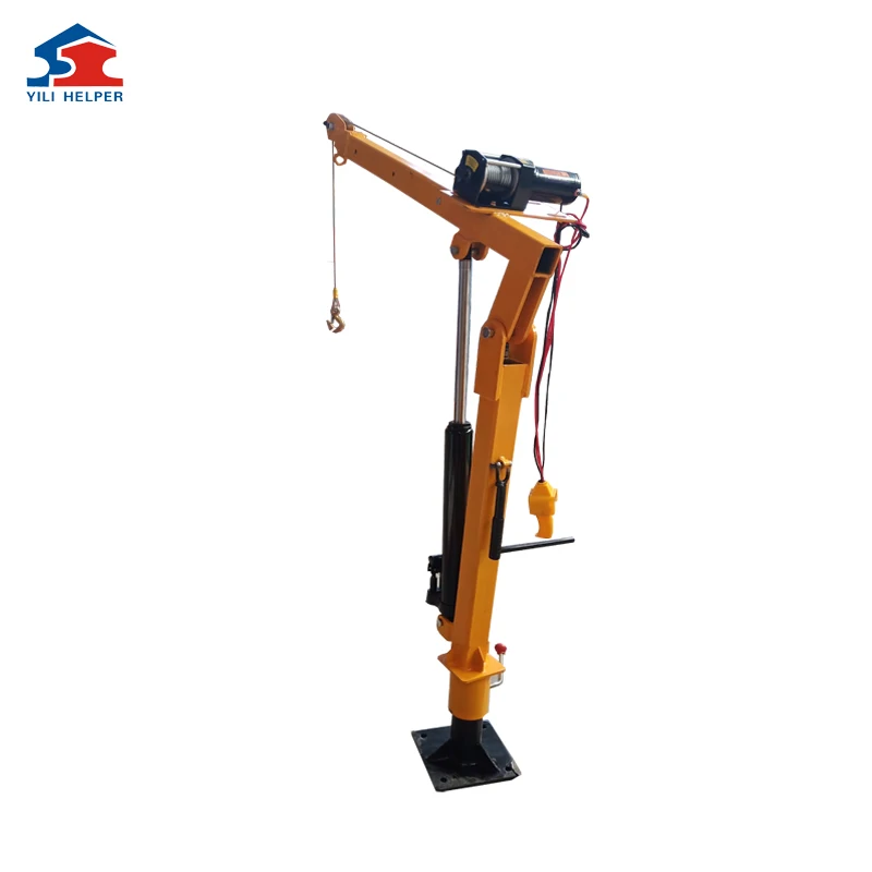 Electric Hoist Crane Small Lifting Fold Arm Truck Crane For Sale