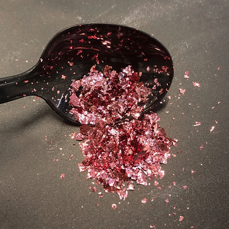 2024 New Arrival  Gold &Silver chameleon  foil flakes nail cameleon pigment  nail glitter flakes for nail art