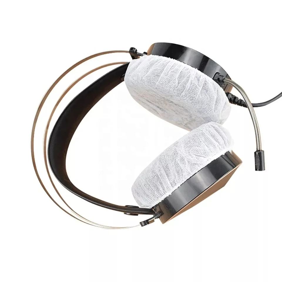 Airline Disposable Earbud Earphone Headset Headphone Non-woven Ear cover