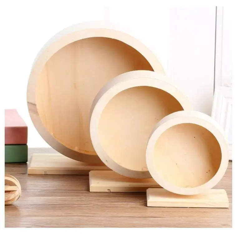 High Quality Wooden  Wheel for Hamsters Animals Running Toy wheel hamster