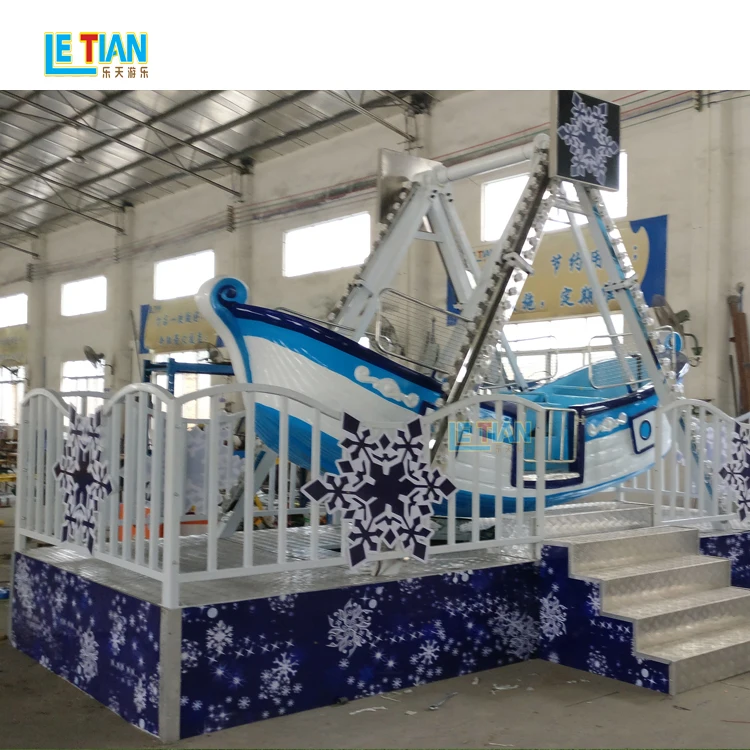 Fun fair children outdoor swing boat viking ship amusement park attractions pirate ship