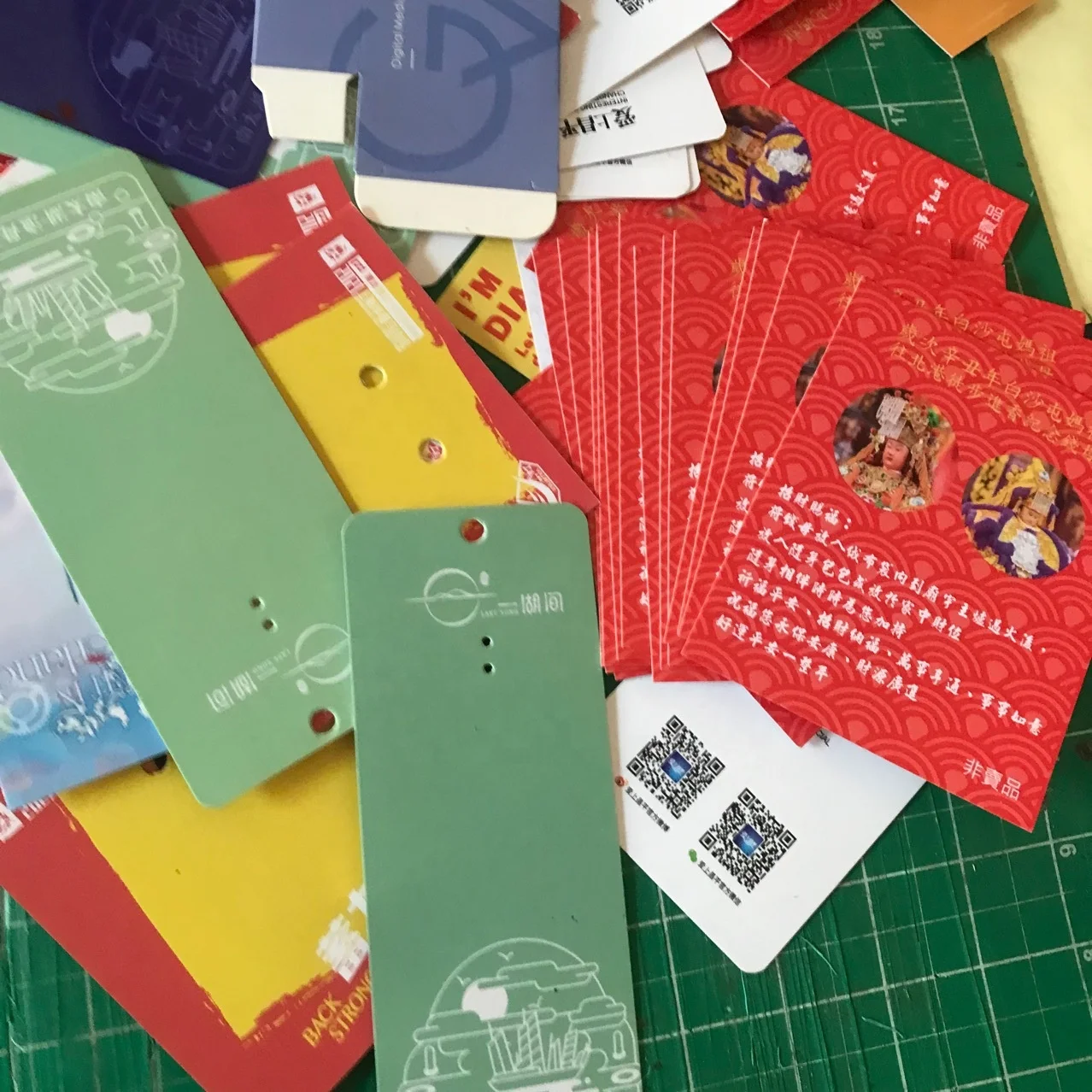 Custom printed postcards thank you cards with logo for small business