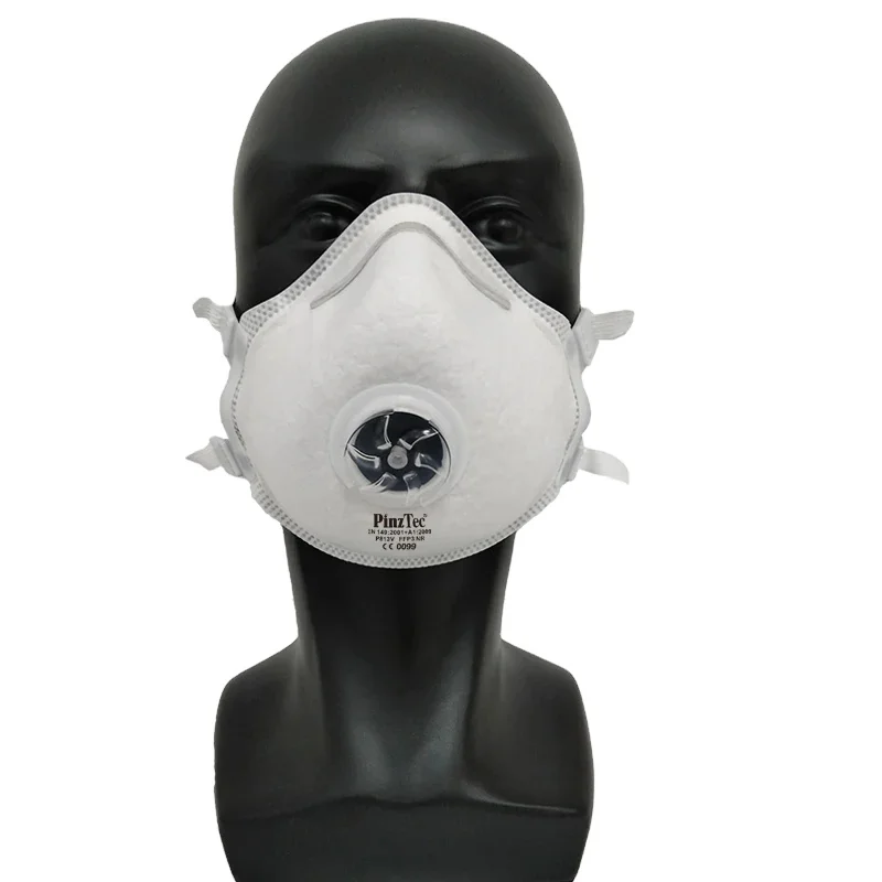 Wholesale Disposable FFP3 Filter Cup-Shape Dust Respiratory Full PU Nose Pad White Adult Face Dust Mask