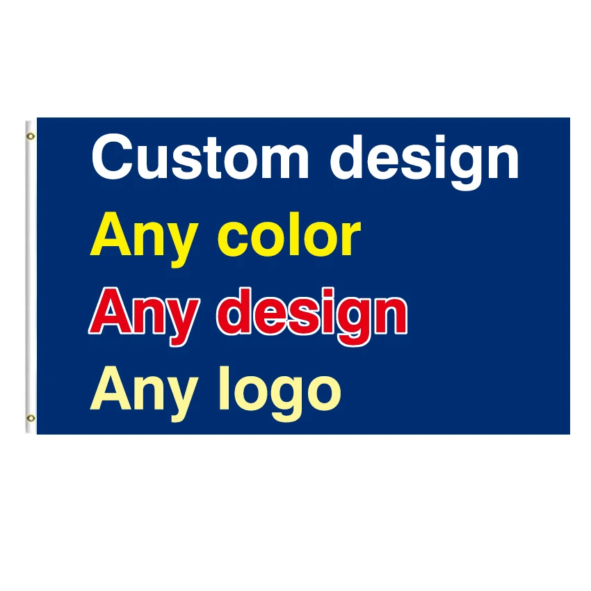 wholesale 3x5ft polyester any logo banner flags customized outdoor factory supplier wholesale flags