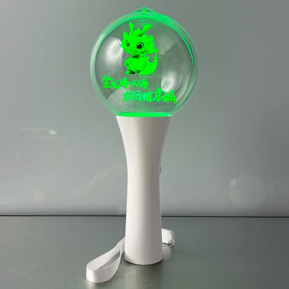Longstargift 2025 New Creative Concert Acrylic B T S Button Remote Control 800M Customized Logo Light KPOP LED Stick