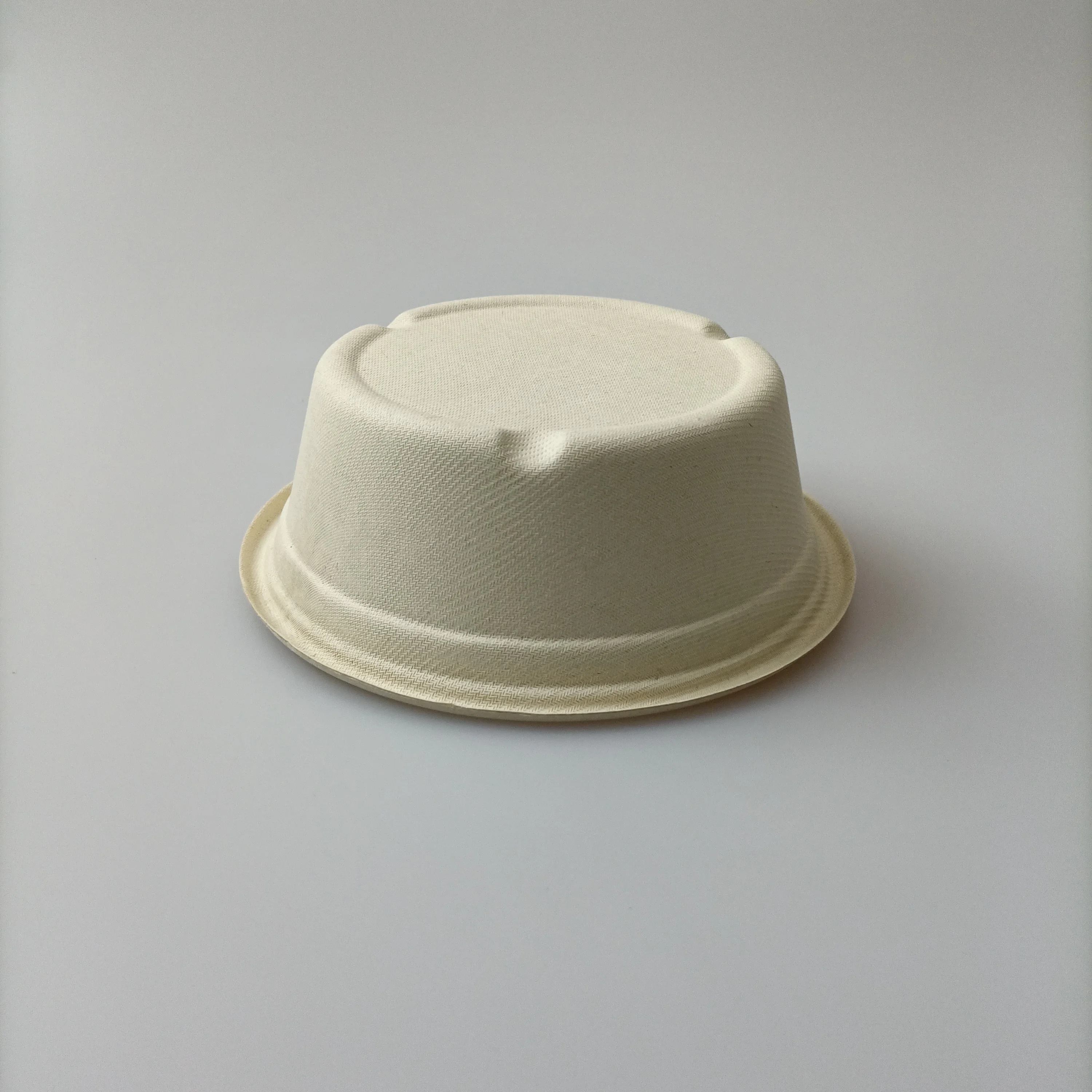 850Ml 1000Ml Sugarcane Compost Disposable Eco Tableware Soup Bowls Disposable Soup Single Round Bowl With Lid