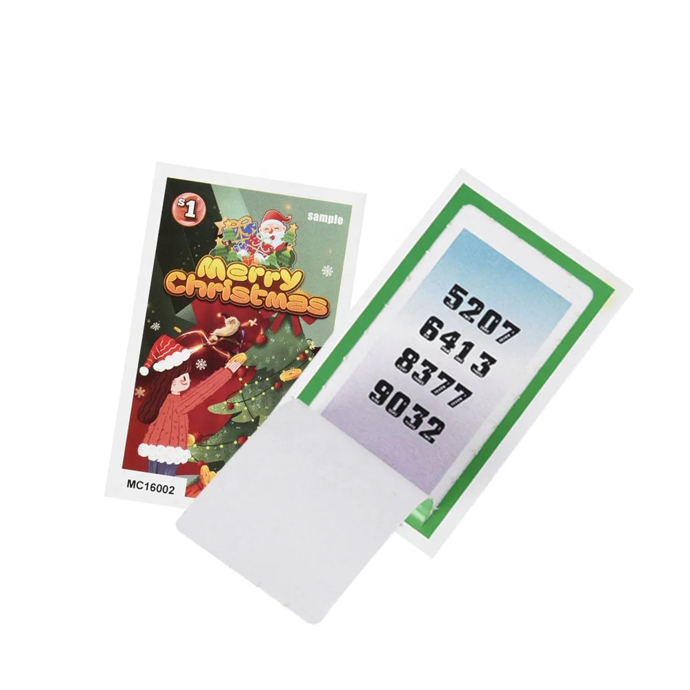 One Window Pull Tabs Tickets Custom Pattern Lottery Tickets High Definition Printing Pull Tabs Lottery Maker