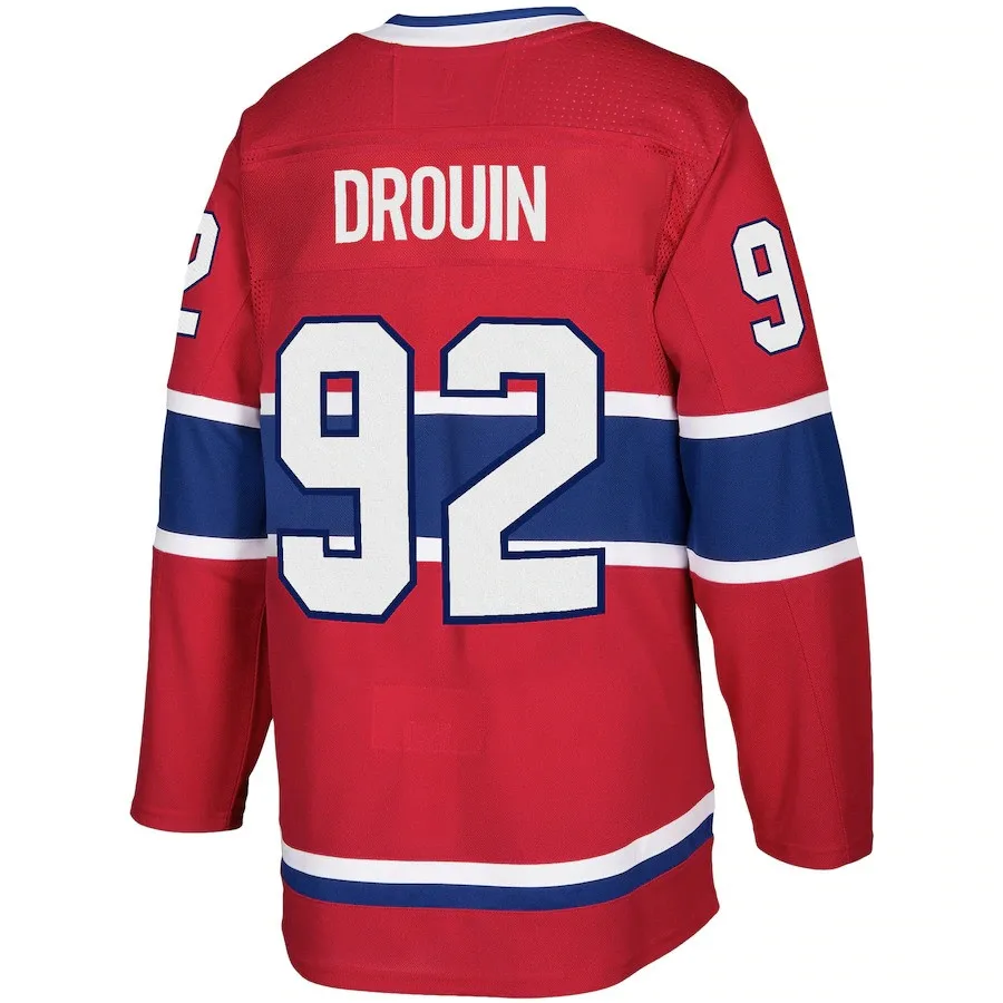 2023 Canadiens Carey Price Jersey #31 Jonathan Drouin # 92 Stitched Blank Uniform Wear Men Tops Ice Hockey Jerseys