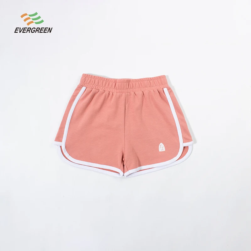 
Eco-Friendly Drawstring Embroidered Cotton Summer Shorts Little Girl Shorts 