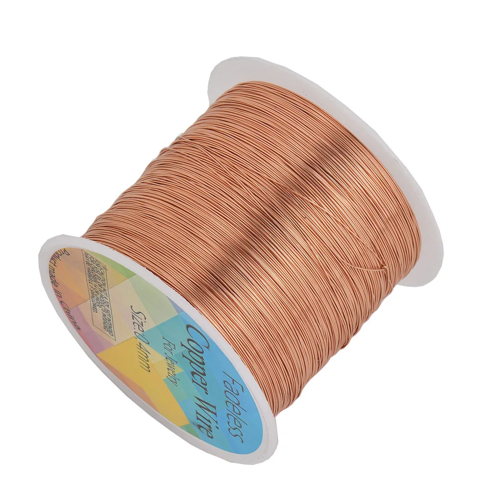 0.2-1.2mm  Golden Silver Copper Wire String Thread Beading Wire Necklace Bracelet Accessories For Jewelry Making DIY