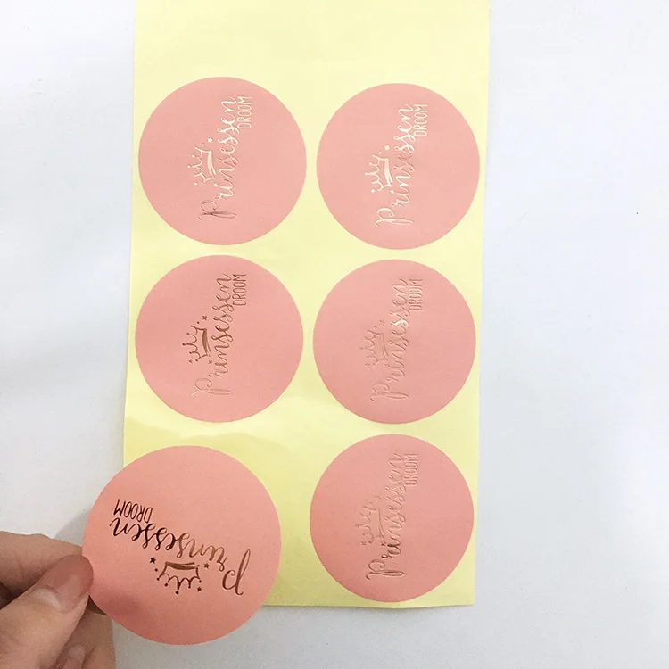 Luxury Custom Brand Gold Logo Handbag Packaging Adhesive Sticker Label Roll