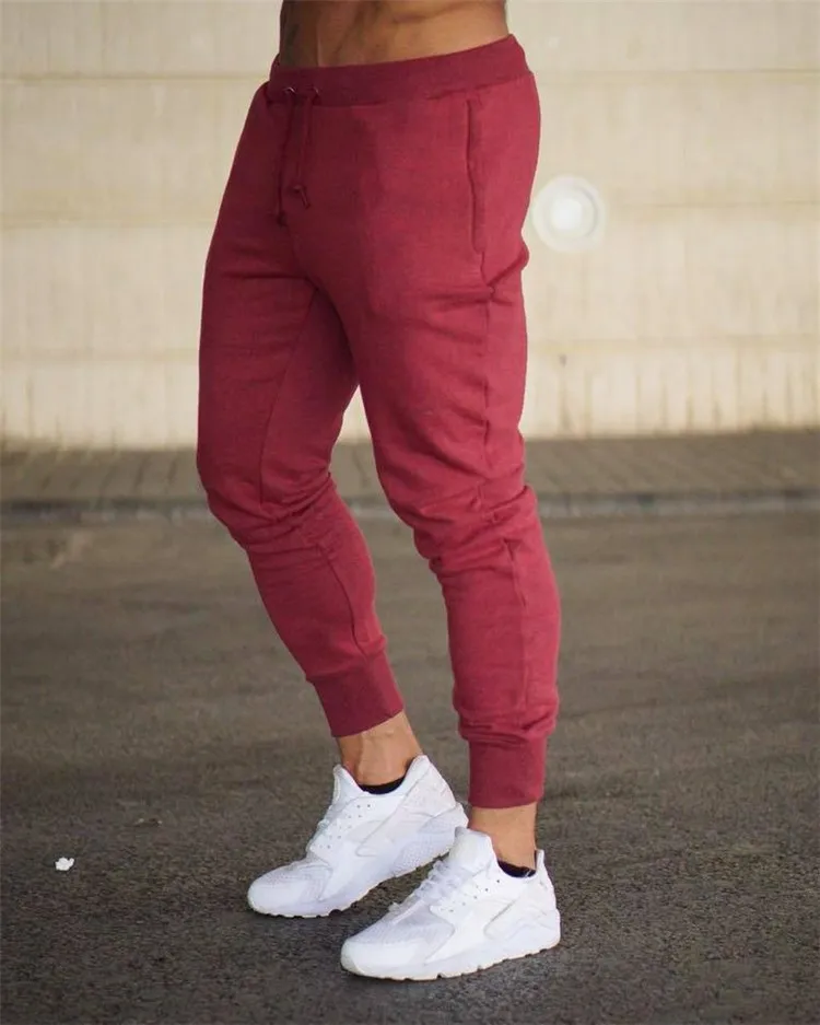 Hot Selling Fitness Jogging Pants Men Elastic Custom Joggers Sweatpants Sports Pants