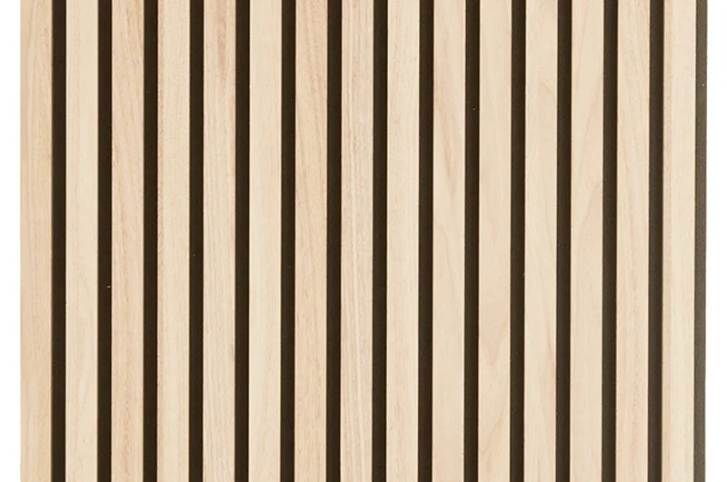 DIY 21mm 600x2400mm Natural Walnut and Oak Acoustic Slat Wood Wall Panels for office