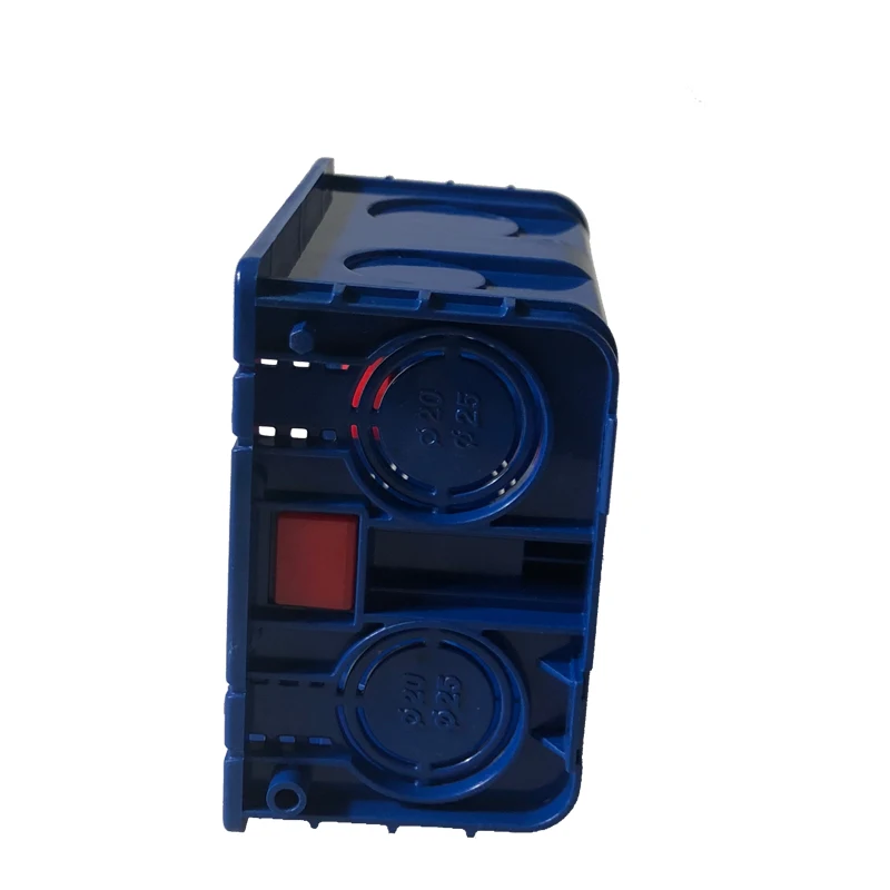 86*86*50 Recessed Electrical/Outlet Mounting Box PVC Fireproof White, Red, Blue Flush Type Wall Mounted Single Gang Junction Box