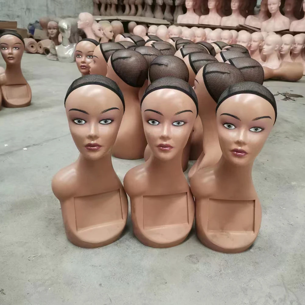 Realistic Female Mannequin Head Display Manikin Head for Wigs Makeup Beauty Accessories Displaying