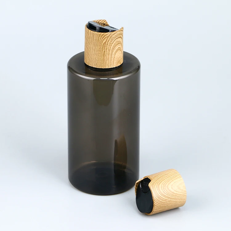 28/410 Plastic Wooden Pattern Dispenser Disk Top Cap For Cosmetic Bottle