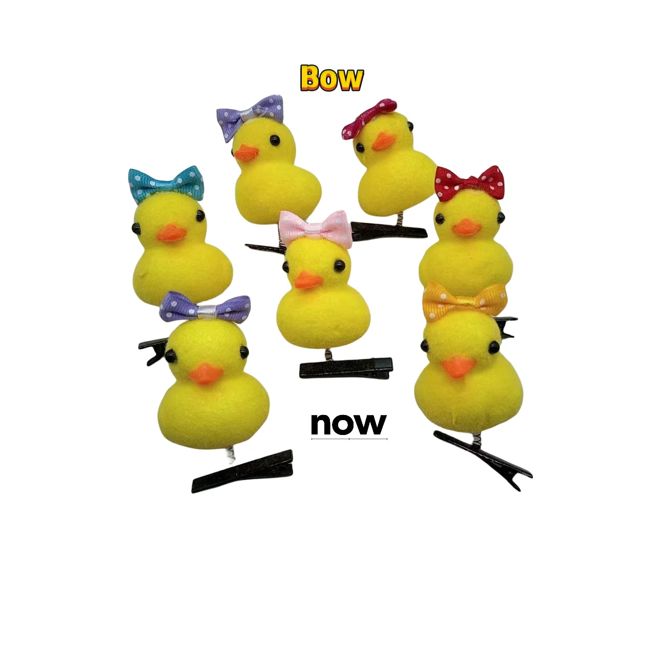 Mini Yellow Chicks With Hat Hairpin DIY Material Hair Clip Women Girls Decoration