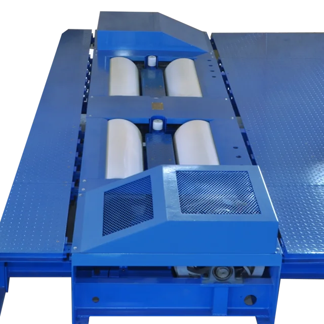 4 tons Roller 3-in-1 vehicle test line axle wheel load brake and Sideslip headlight tester gas analyzer sound level meter