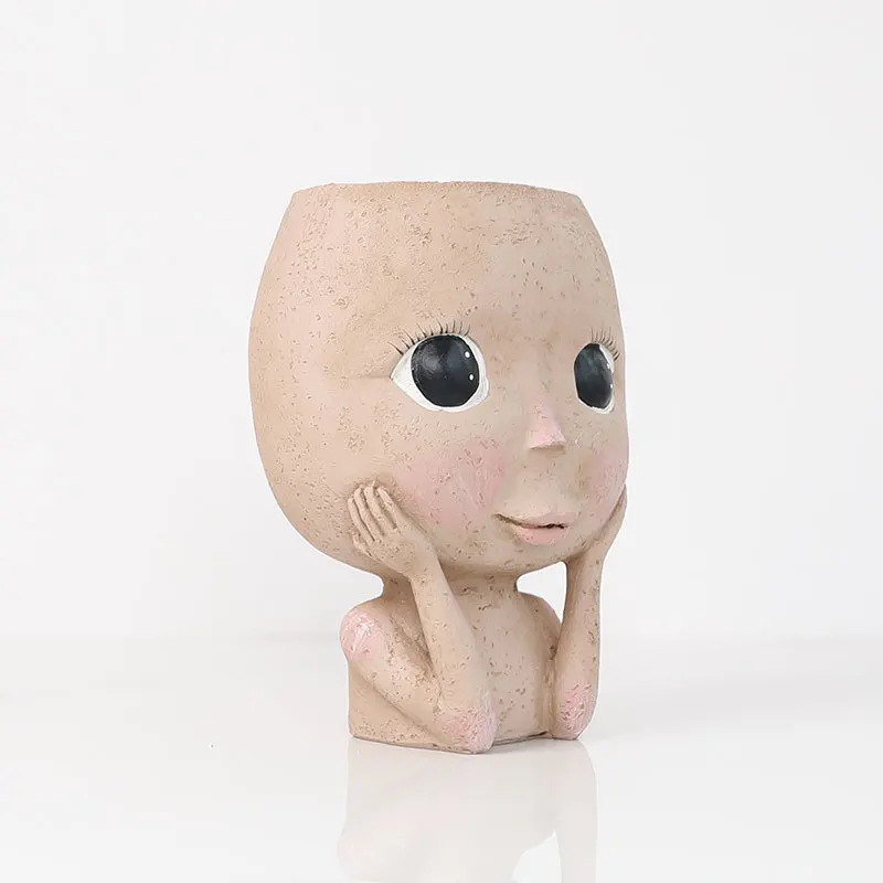 New Unique Design Head Decor Garden Home Hotel Planters Indoor Flower Plant Pots