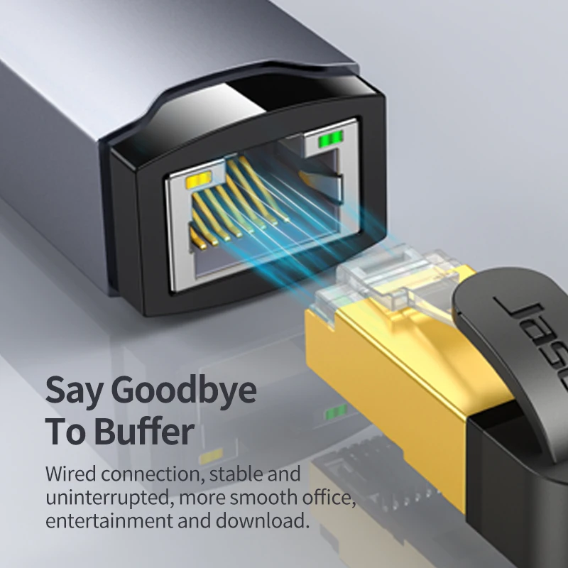 Jasoz Usb 3.0 To Rj45 Gigabit Network Hub Converter Usb To Rj45 Lan Ethernet Adapter Cable 1000mbps For Laptop