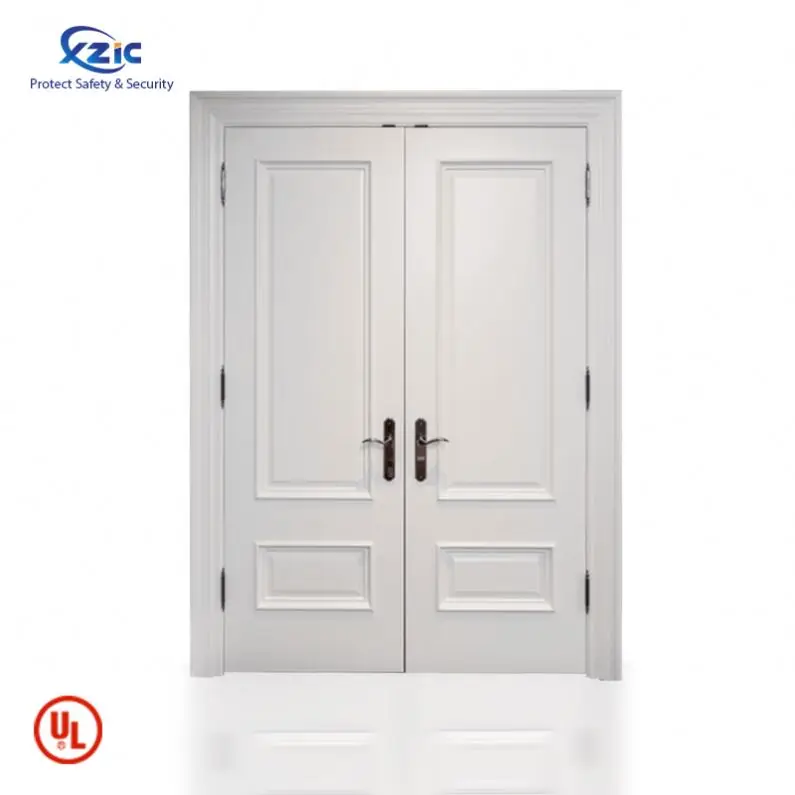 Fire Rated Veneer Wooden Flush Door Chinese Antique Wooden Door