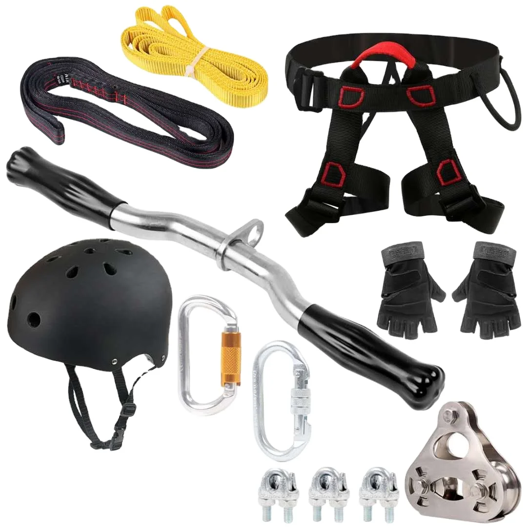 iZipline Heavy Duty Zip Line Equipment Cable Trolley Pulley to Bring in Colorful Fun and Many Enjoyments