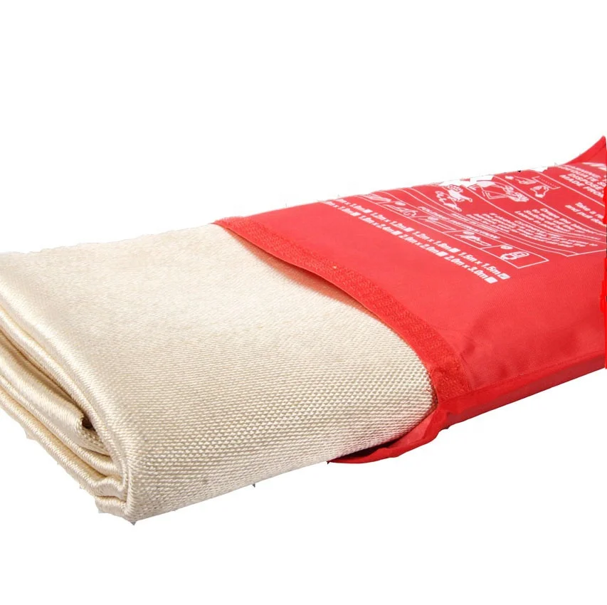 Customized Size Emergency Flame 100% Fiberglass Retardant Fire Blanket