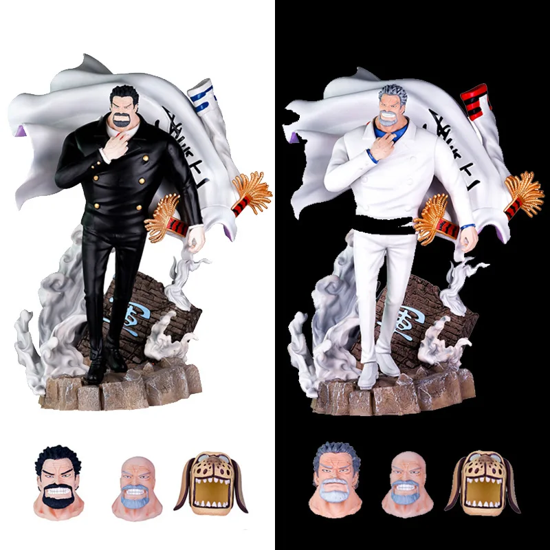 One Pieces hands GK Vice Admiral the strongest Navy three-headed eagle Karp animation model decoration pvc anime action figure