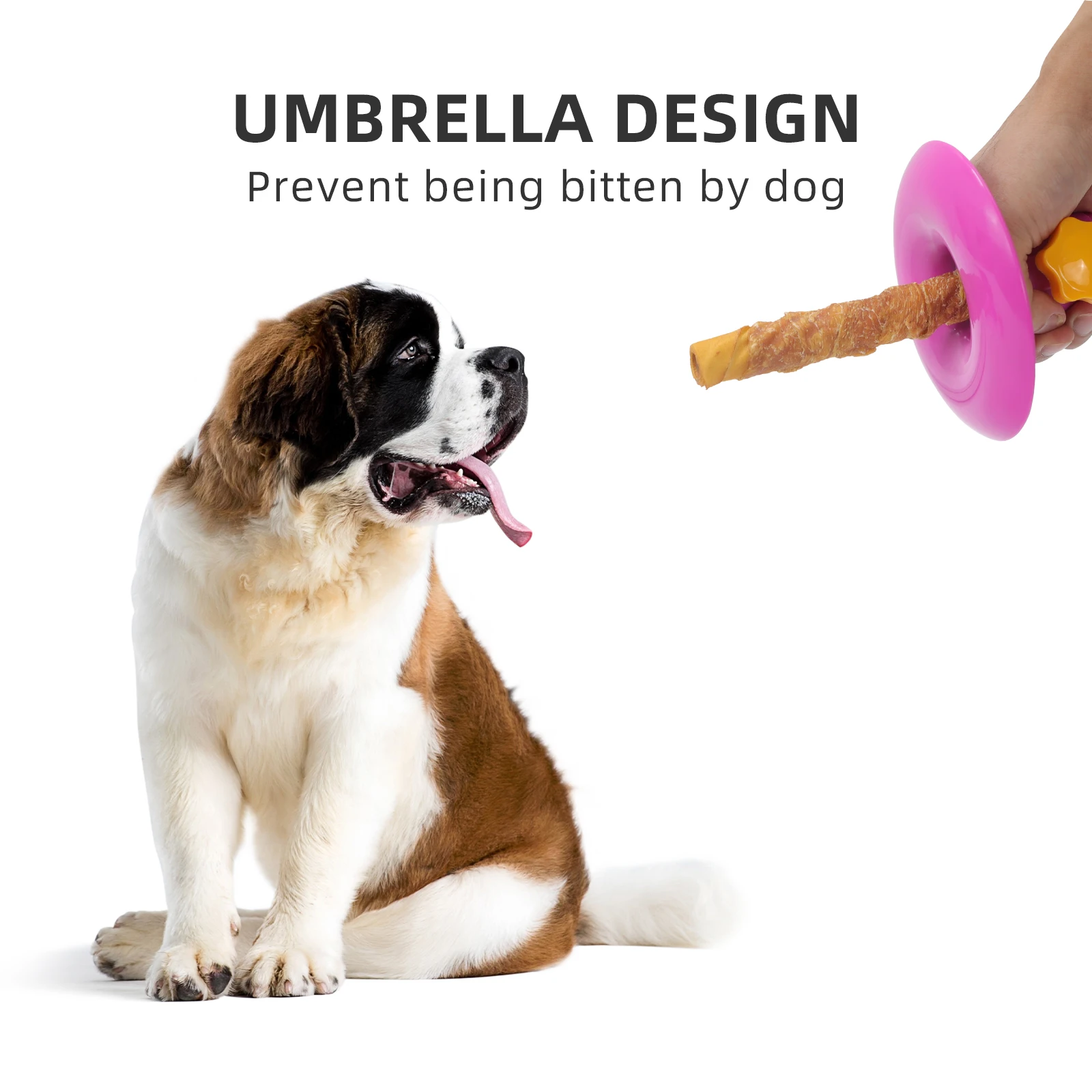 Bully Stick Bolt for Dogs Treat Holder,Help to Prevent Choking,Hold on to Last bite Purple Dog Safety Device for Noise Reduction