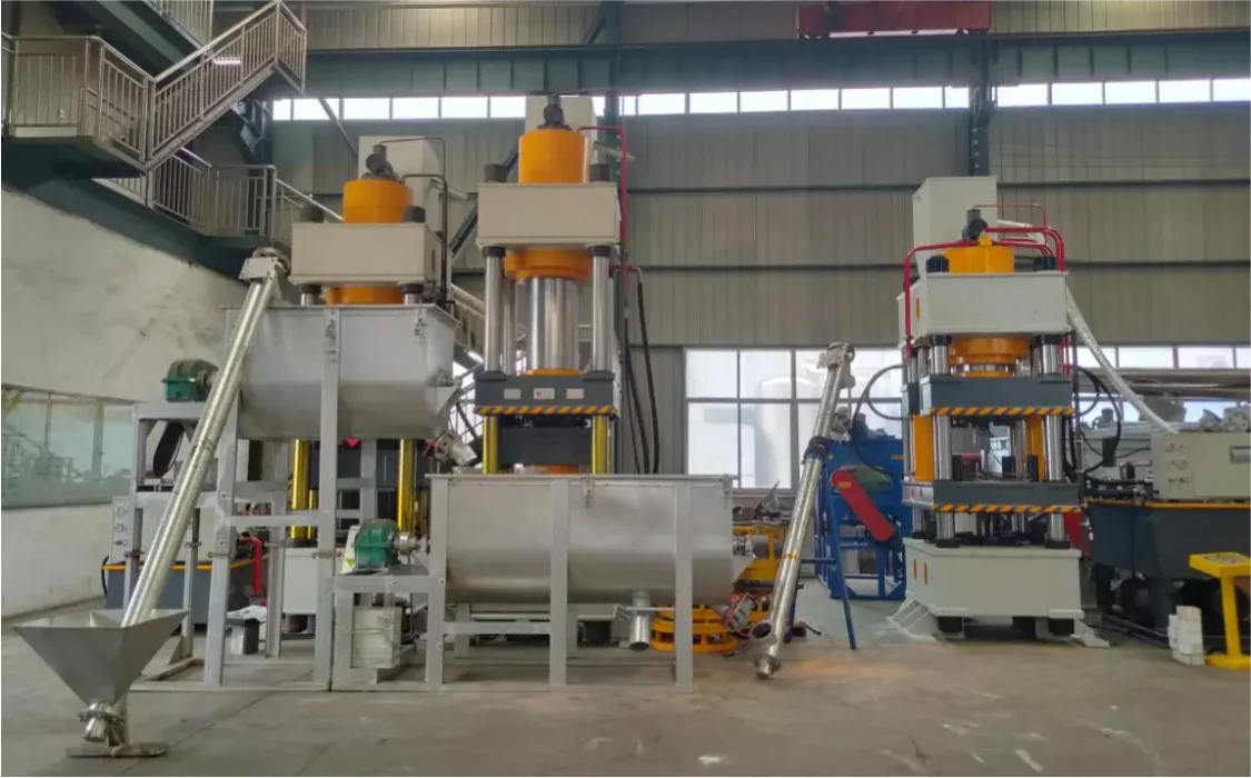 Deep Drawing Four Column Hydraulic Press Machine Animal Salt Lick Blocks Making Machine From Factory